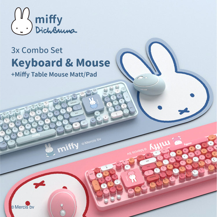 Mipow x Miffy 104 Keyboard & Mouse Combo w/ Pad