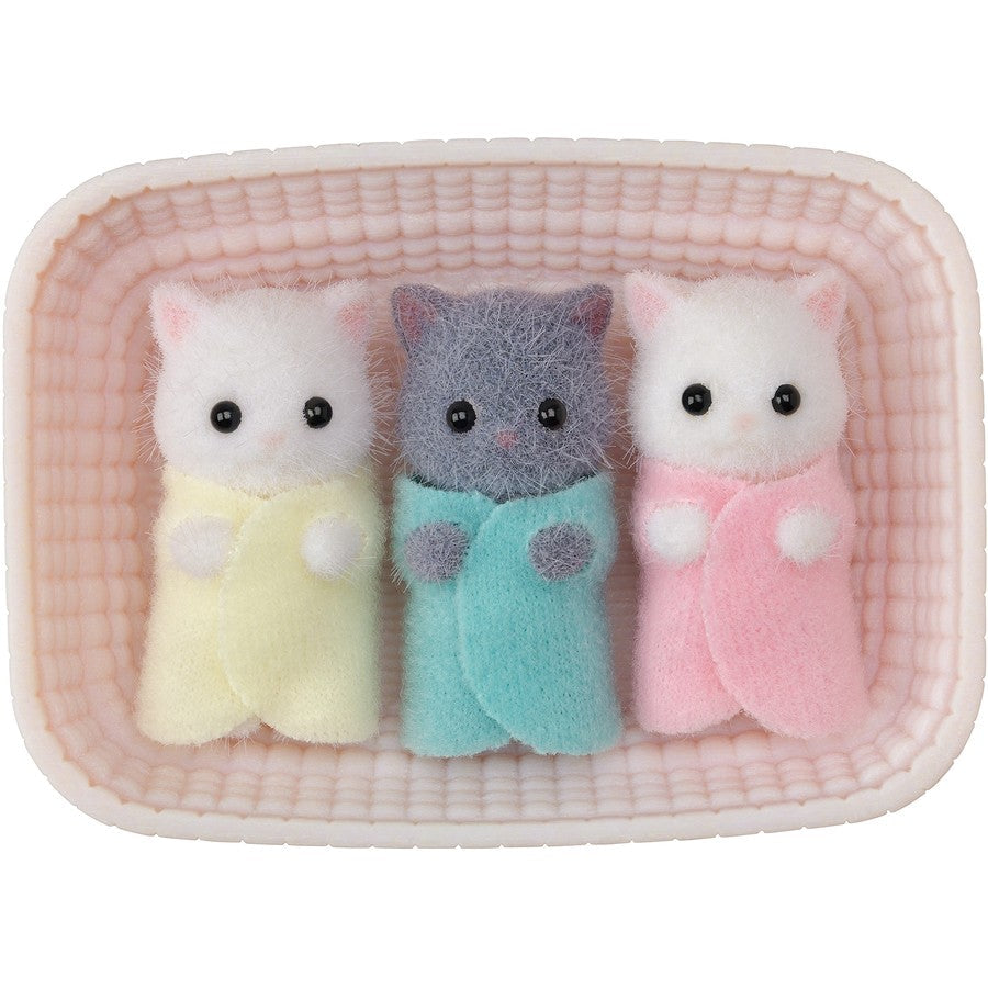 Sylvanian Families - Persian Cat Triplets in crib (3 figures)