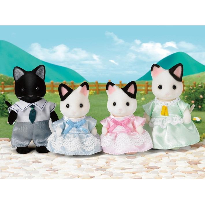 Sylvanian Families - Tuxedo Cat Family