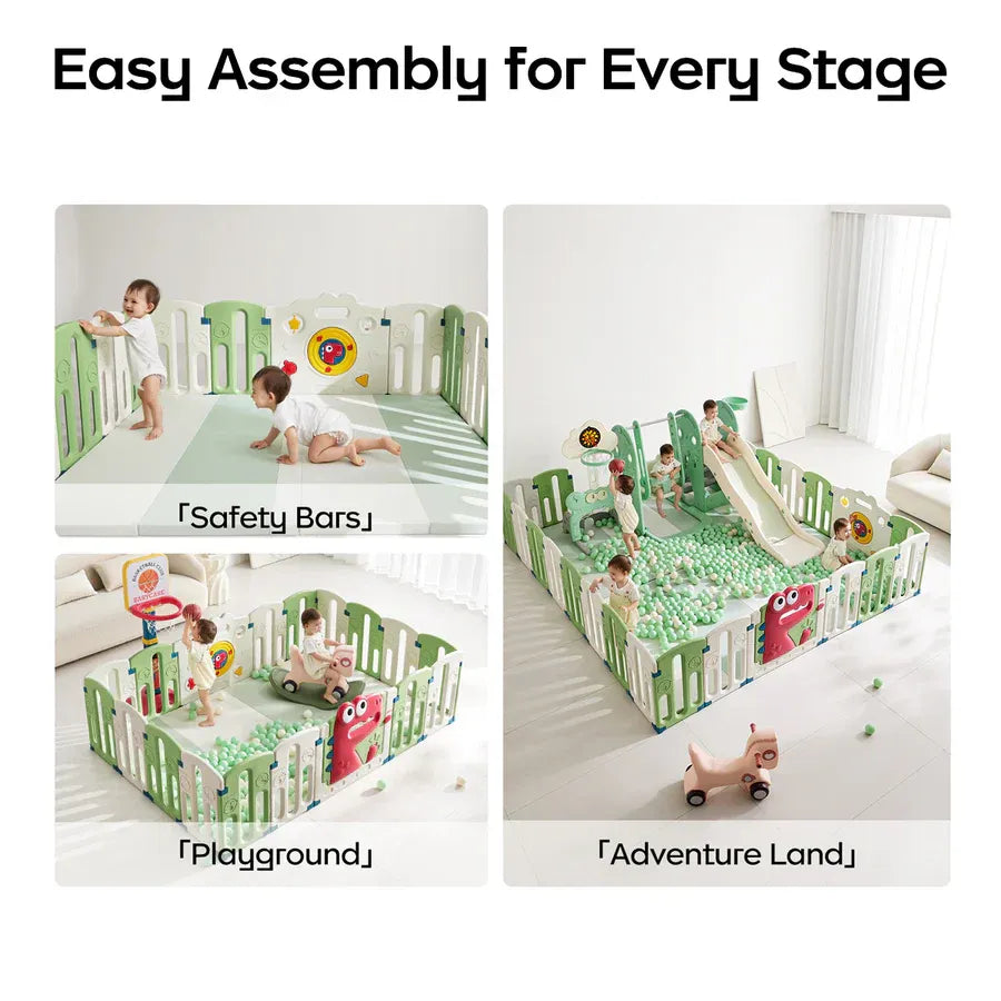 Bc Babycare - Dino Barron Playpen
