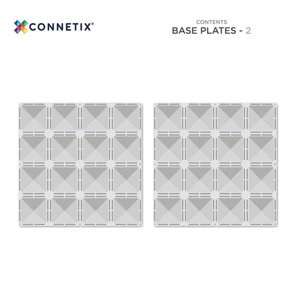 CONNETIX - Clear Base Plate Pack 2 pc
