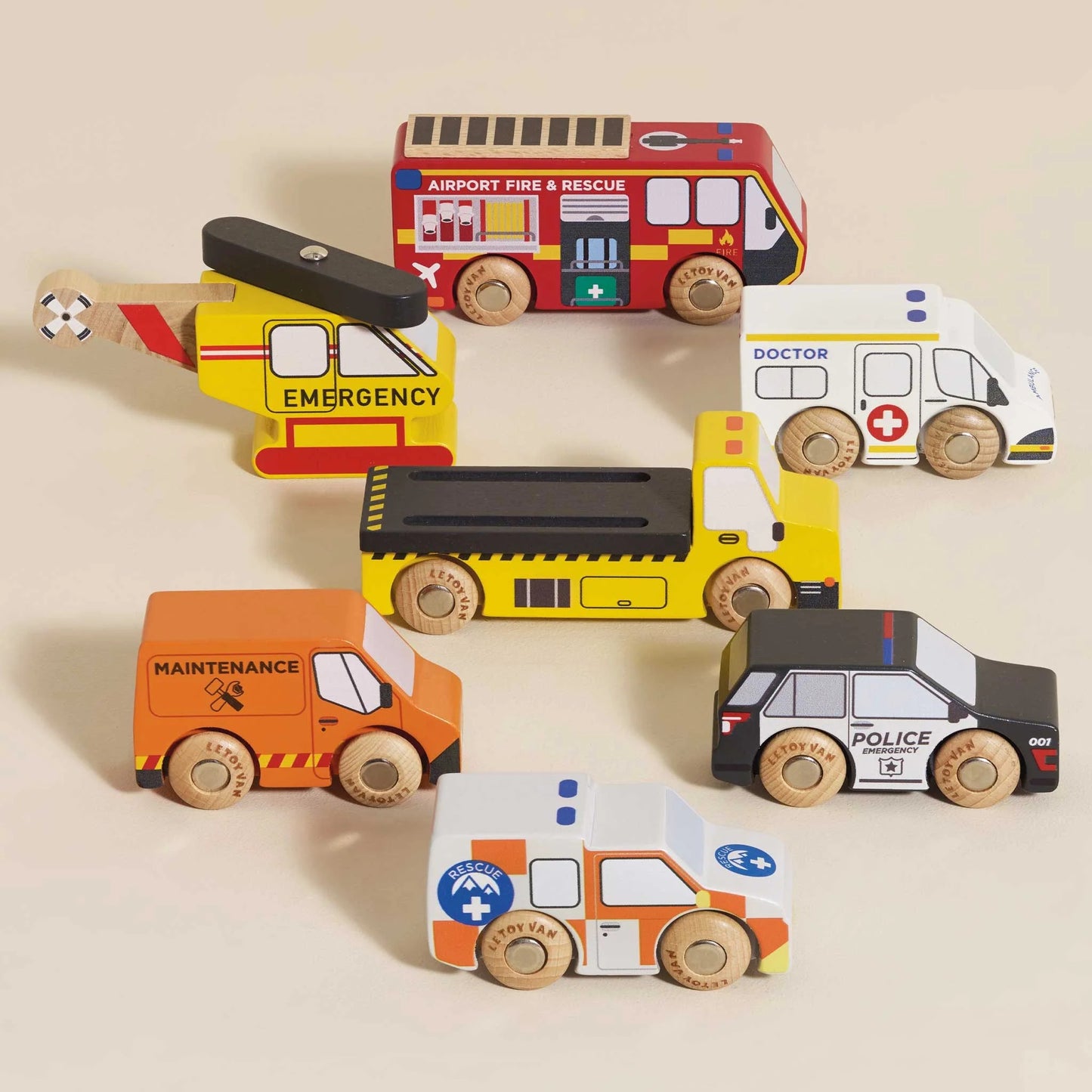 LE TOY VAN - Emergency Services Cars & Garage