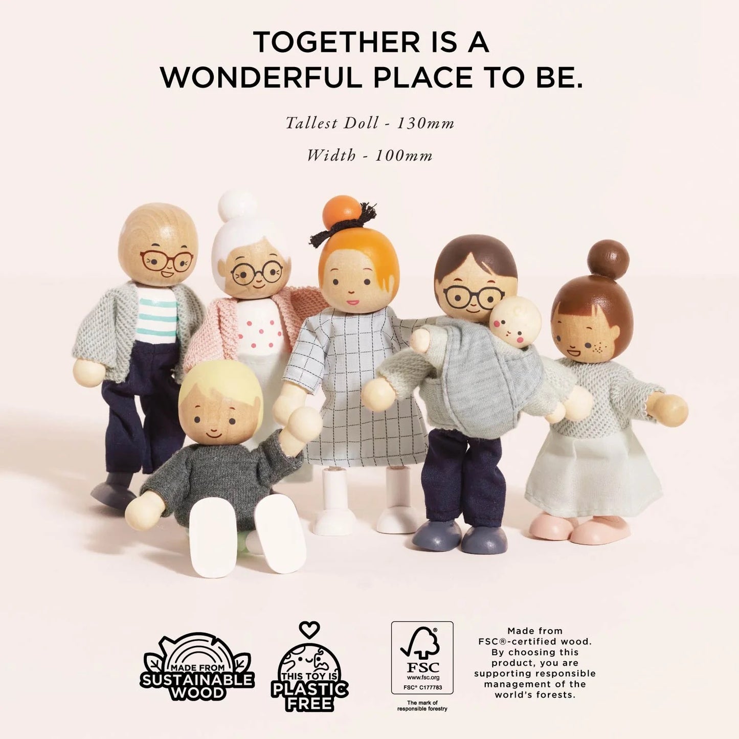 LE TOY VAN - Wooden Dolls House Family