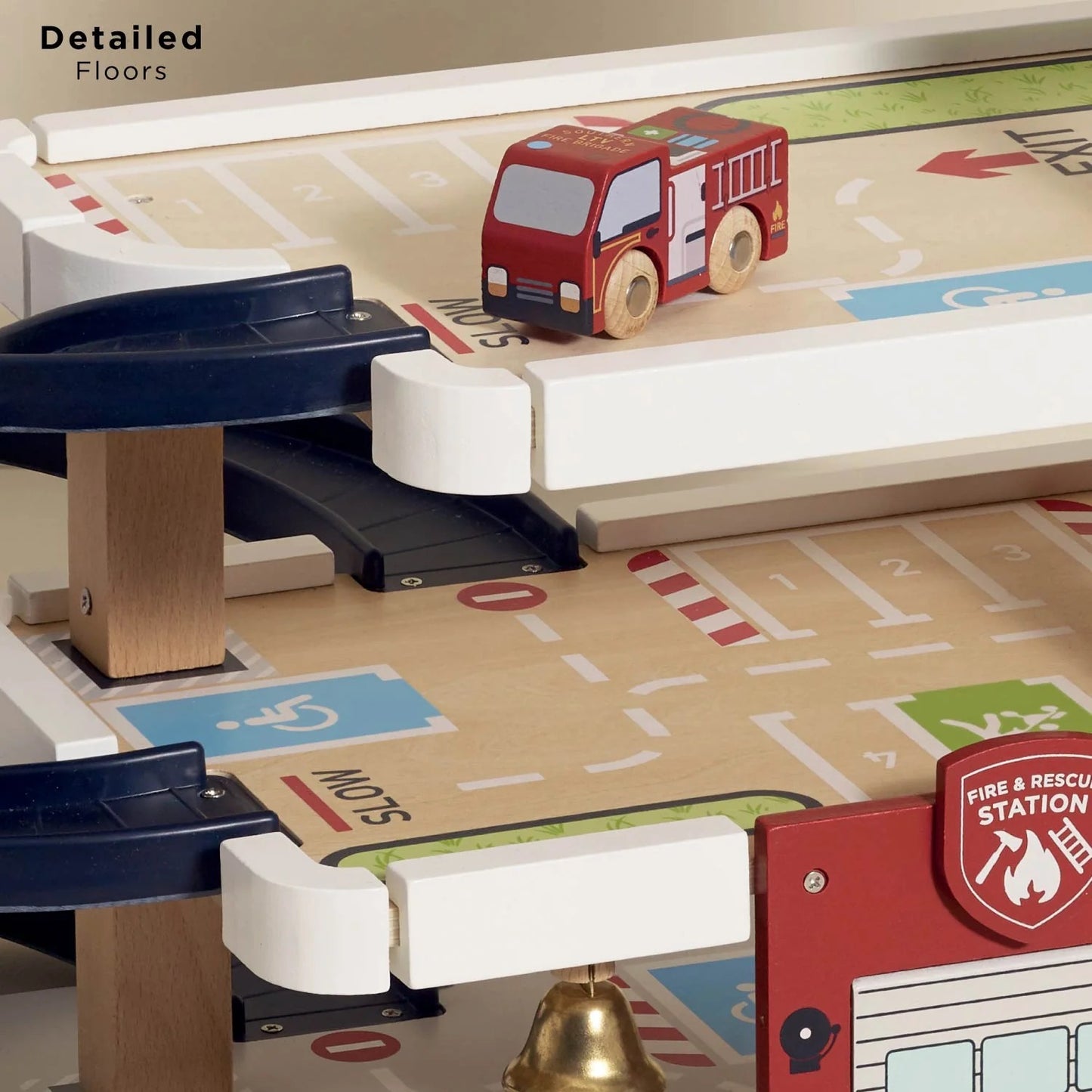 LE TOY VAN - Fire & Rescue Wooden Garage