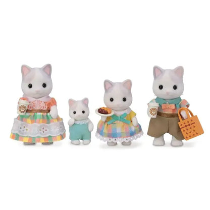 Sylvanian Families - Latte Cat Family