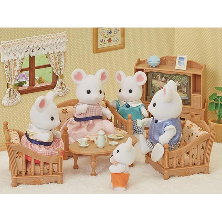 Sylvanian Families - Marshmallow Mouse Family