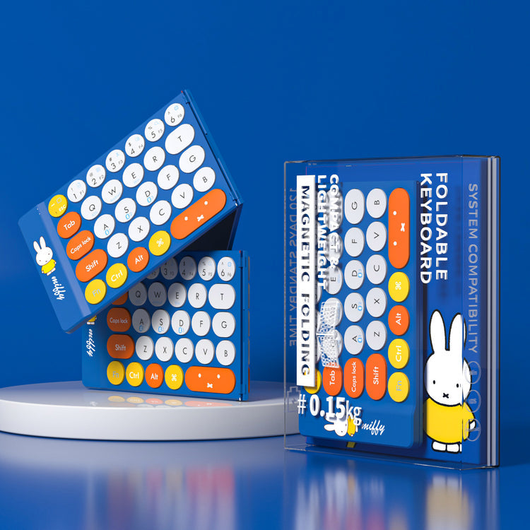 Mipow x Miffy Bluetooth Folding Keyboard