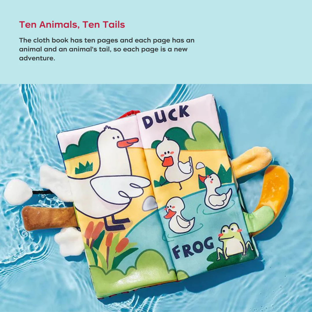 Bc Babycare - Animal Tails Cloth Books