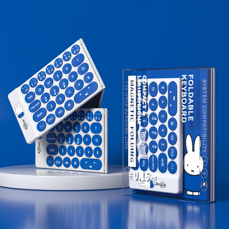 Mipow x Miffy Bluetooth Folding Keyboard