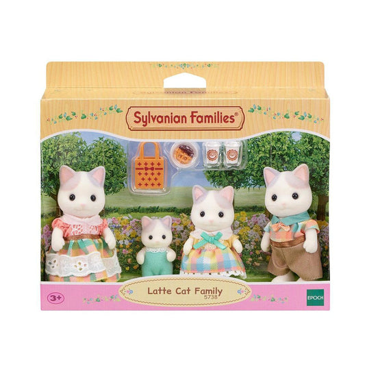 Sylvanian Families - Latte Cat Family