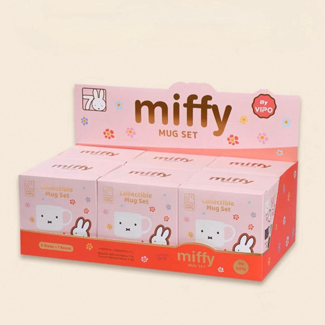VIPO x Miffy 70th Anniversary Collectible Mug Set Blind Box