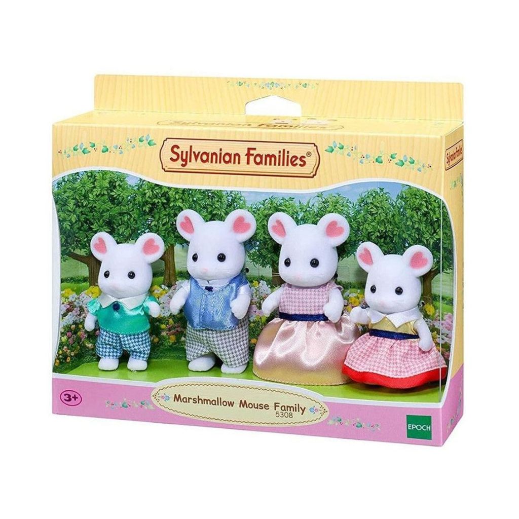 Sylvanian Families - Marshmallow Mouse Family