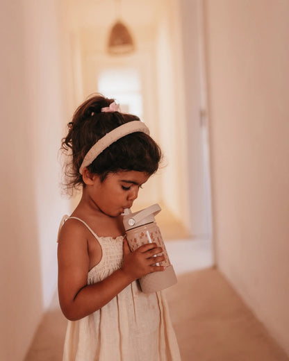 Mrs Ertha - Stainless Steel Water Bottle (Cute Strawberries)