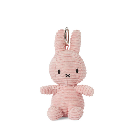 Miffy Keychain ECO Corduroy Pink - 10 cm