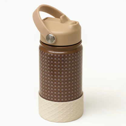 Mrs Ertha - Stainless Steel Water Bottle (Soft Squares)