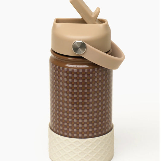 Mrs Ertha - Stainless Steel Water Bottle (Soft Squares)