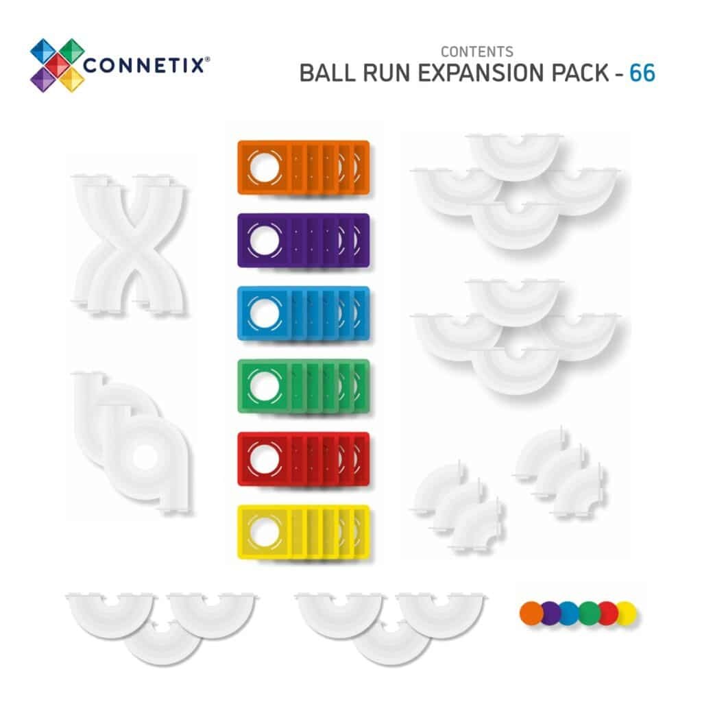 CONNETIX - Rainbow Ball Run Expansion Pack 66 pc
