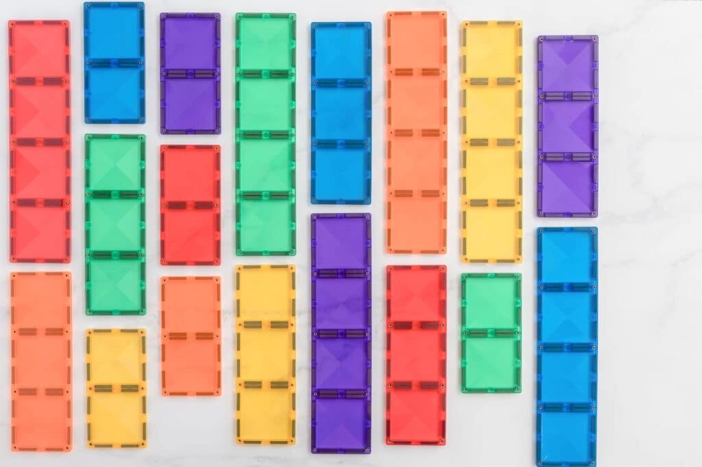CONNETIX - Rainbow Rectangle Pack 18 pc