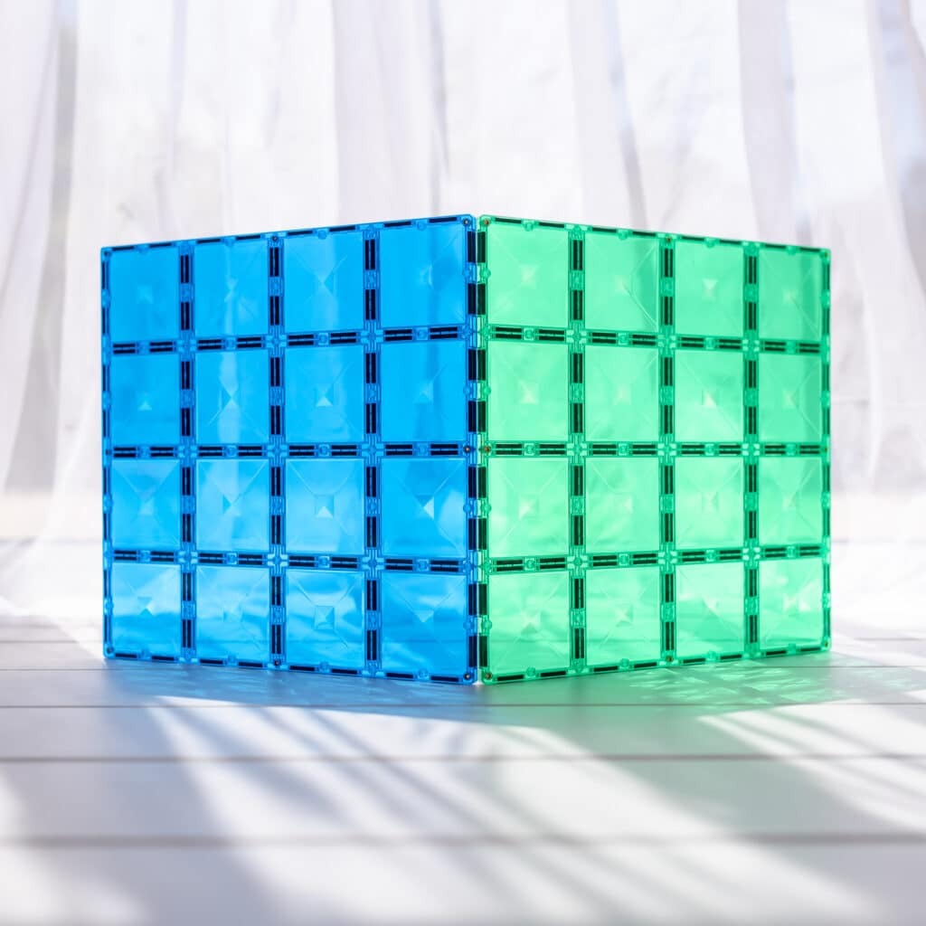 CONNETIX - Rainbow Blue & Green Base Plate 2 pc