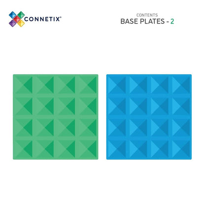 CONNETIX - Rainbow Blue & Green Base Plate 2 pc