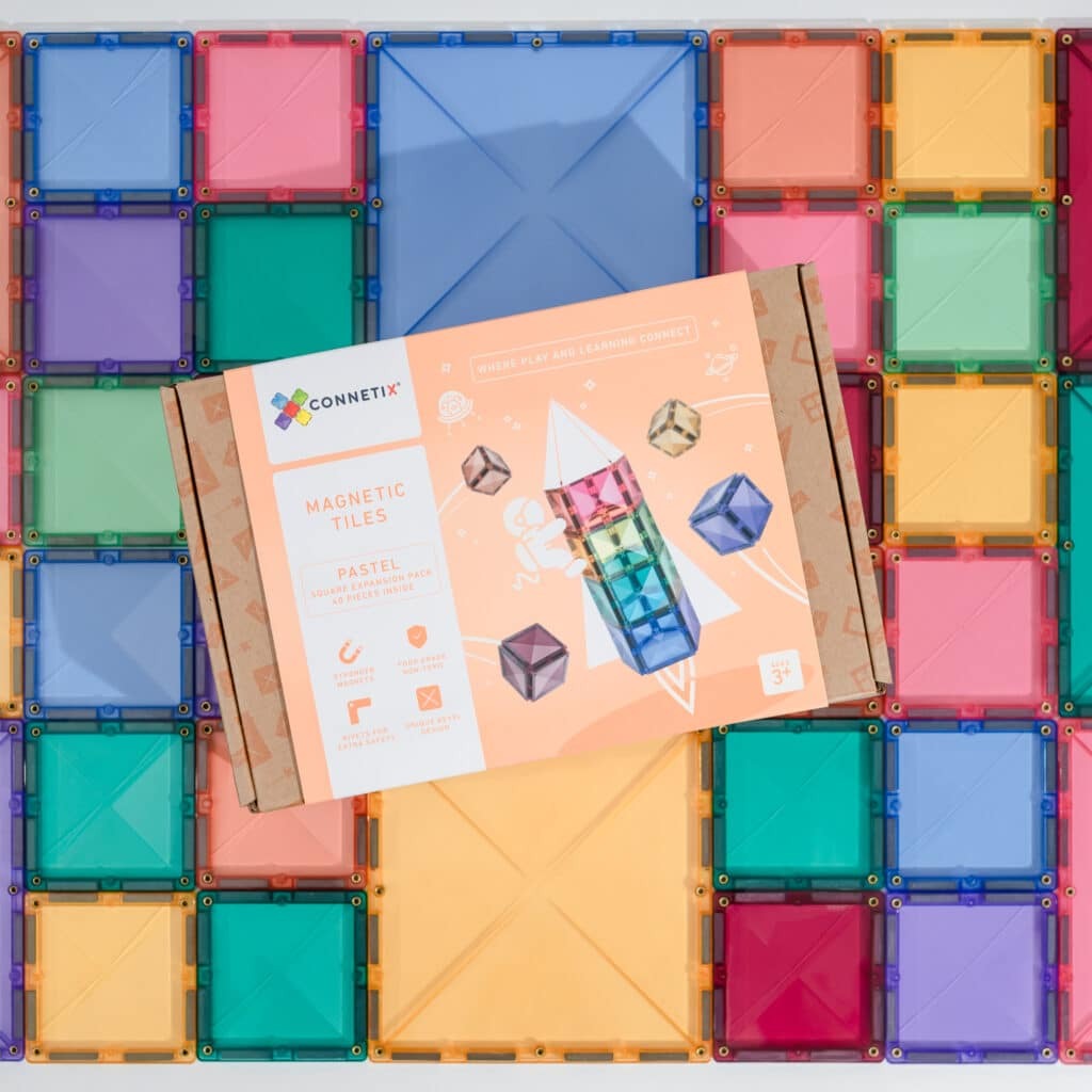 CONNETIX - Pastel Square Pack 40 pc