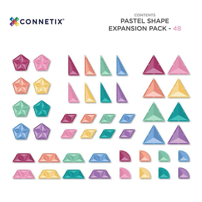 CONNETIX - Pastel Shape Expansion Pack 48 pc