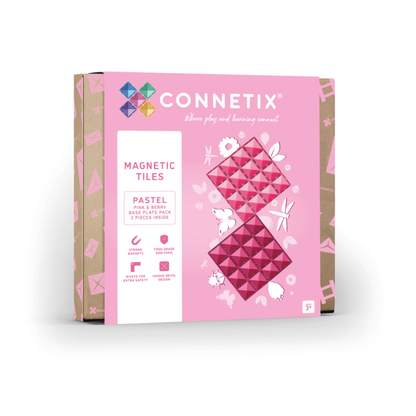CONNETIX - Pastel Pink & Berry Base Plate 2 pc