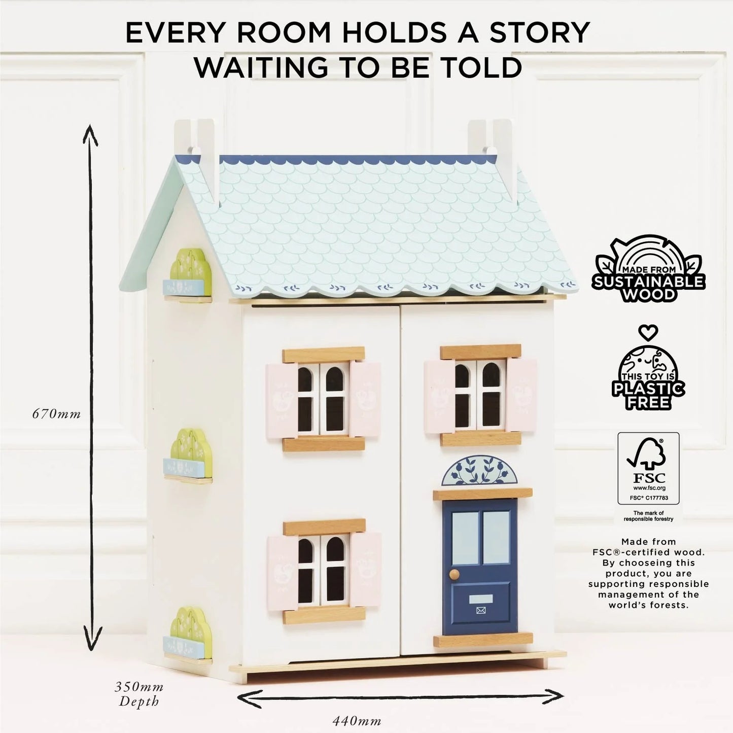LE TOY VAN - Bluebelle Wooden Dolls House