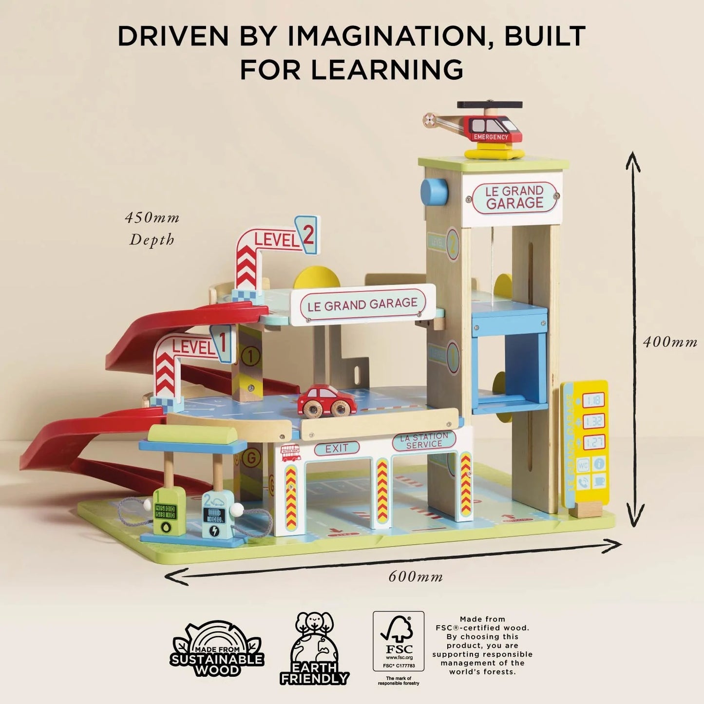 LE TOY VAN - Le Grand Wooden Garage