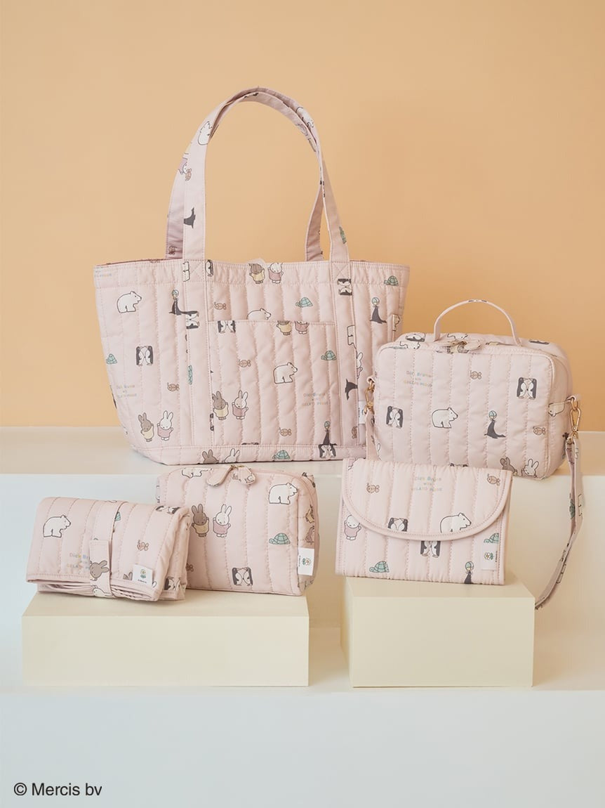 gelato pique - [Dick Bruna] Quilted all-over print mom bag