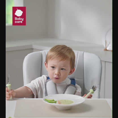 Bc Babycare - Spoon & Fork Set (Stainless Steel & Silicone)